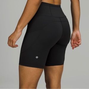 Lululemon fast and free high rise short 8", size 6